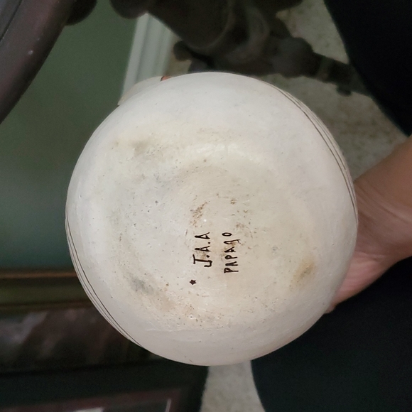 Hand coiled Rare 1970's Papago Native Indian  Wedding Vase vintage - Picture 5 of 8